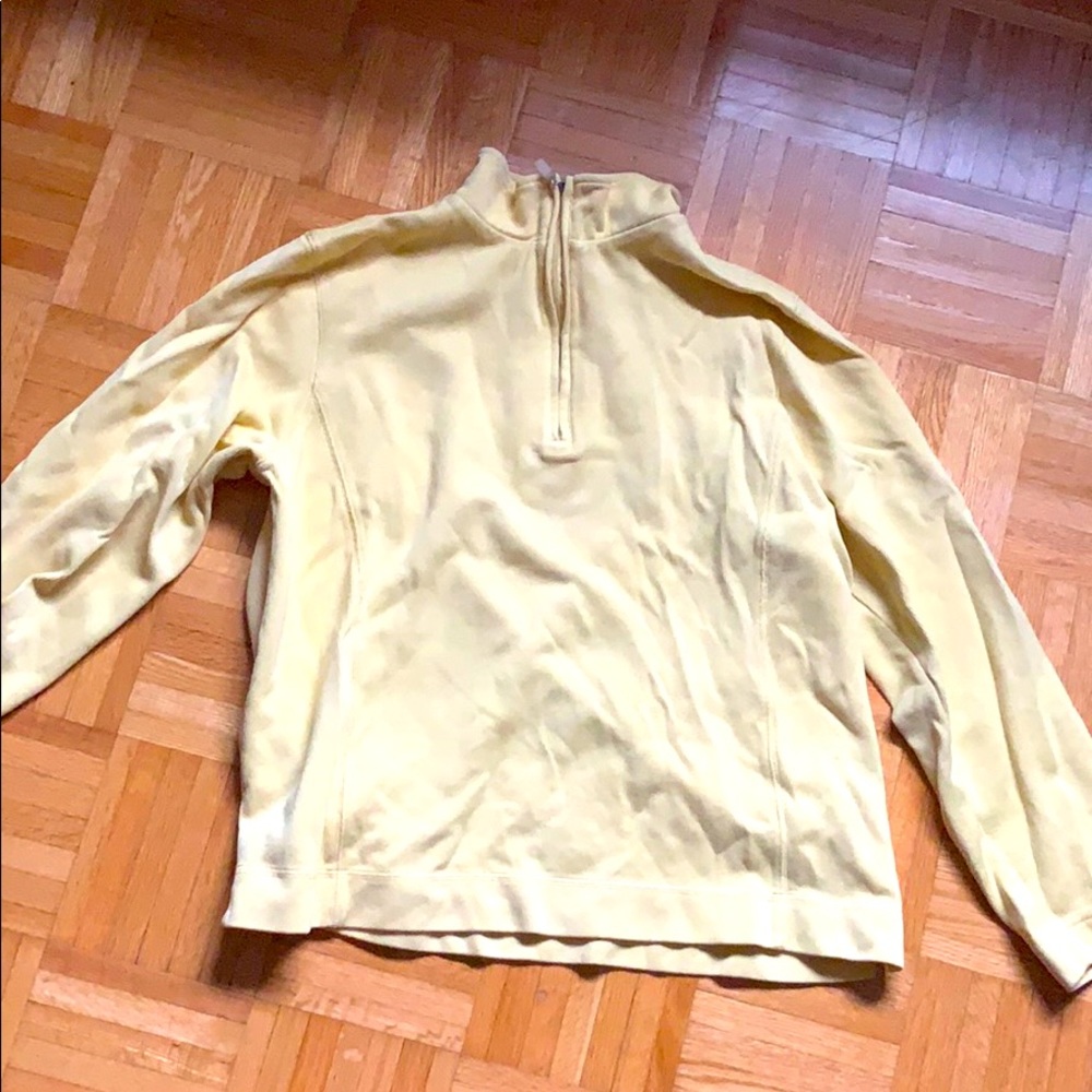Yellow Quarter Zip Top